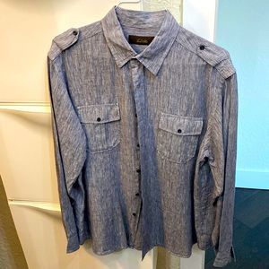 Large linen Tasso Elba dress shirt